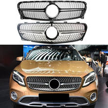 Front Bumper Racing Grill Billet Grille Cover For Mercedes-Benz X156 GLA-Class 2017-2019 Diamond 2024 - buy cheap