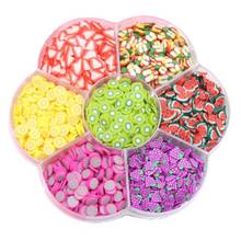 Assorted Fruit Slices 90g Wheel - Slime Supplies/Slime Acessories/Slime Add ins/Polymer Clay/Nail Art Kit Maker for Kids Q0KB 2024 - buy cheap