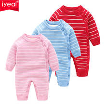 IYEAL New Fashion Winter Knitted Baby Boys Girl Clothes Set Thick Warm Cotton Long-sleeve Newborn Infant Romper Toddler Jumpsuit 2024 - buy cheap