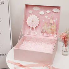AVEBIEN Creative Wedding Birthday Party Dream Castle Three-dimensional Gift Box Candy Packaging Gift Box шкатулка для украшений 2024 - buy cheap