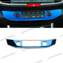 stainless steel car air conditioner adjust control frame trims for honda accord 2013 2014 2015 2016 2017 9th 9 sport auto switch 2024 - buy cheap