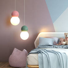 Nordic Macaron led Pendant Lamp Modern Pendant Lights Bedroom Bedside Kitchen Hanging lamp Luminaire home deco lighting Fixtures 2024 - buy cheap