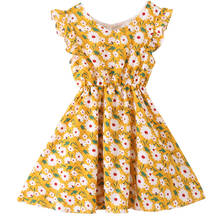 Kids Clothes Girls Dress Summer New Style Children's Chiffon Princess Dress Western Style Backless Floral Dress 4-12 Ages 2024 - buy cheap