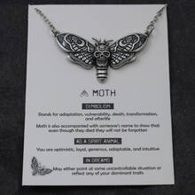 SanLan 1pcs dead head skull moth necklace 2024 - buy cheap