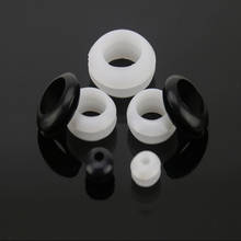 100pcs Grommets Blakc White Rubber Wiring Grommets Ring Cable Double-sided coil O-ring Seal ring 3mm/4mm/5mm/6mm/7mm/8mm/10mm 2024 - buy cheap