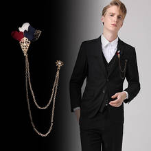 Handmade Fabric Flowers Tassel Brooch Men and Women's Suit Corsage Clothing Accessories Rose Tassel Boutonniere Lapel Brooches 2024 - buy cheap