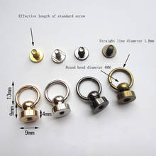 100 Pcs / Set Diameter 8MM DIY Strap Ring Rotating Monk Head Nipple Nail Size For Mobile Phone Shell Bag Leather Rivet 2024 - buy cheap