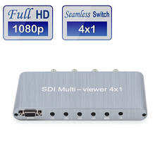 1080P 4x1 SDI Multi-viewer splitter 4X1 with remote(4 SDI in to 1 HDMI out) for camera display 2024 - buy cheap