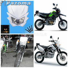 Farol supercross de motocicleta branco, para kawasaki, kx, klx, klr, kle, zzr, kdx 110, 250, 450, 650 2024 - compre barato