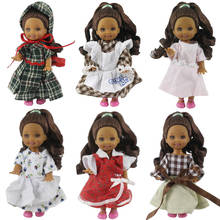 NK один шт. милое мини-платье для куклы, повседневная одежда, платье, одежда для Барби сестричка Келли, аксессуары для кукол, игрушки для кукольного домика 2X JJ 2024 - купить недорого