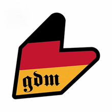 13cm Car Styling WAKABA JDM LEAF GDM German Domestic Market Germany Flag Car PVC Sticker Vinyl Decal 2024 - buy cheap