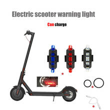Tira de luces Led de advertencia para patinete eléctrico Xiaomi Mijia M365, recargable, luz de seguridad para ciclismo nocturno 2024 - compra barato