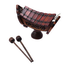 8 notas xilofone teca madeira tailandesa tradicional percussão instrumento musical arte artesanato ornamento de madeira decoração presente 2024 - compre barato