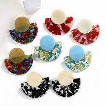 AENSOA-pendientes de gota acrílicos para mujer, aretes geométricos coloridos, 5 colores, estilo moderno 2024 - compra barato