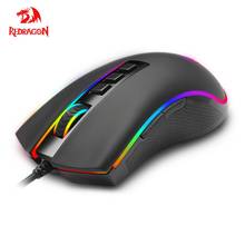 Redragon cobra fps M711-FPS usb gaming mouse com fio rgb backlight 32000 dpi 9 botões programáveis óptica ratos para computador gamer 2024 - compre barato