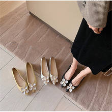 Sapatos femininos sem salto de couro, sapatos para mulheres em couro legítimo tamanho 34-39, luxuoso, designer, primavera, promoção 2024 - compre barato