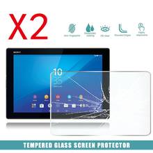 Protetor de tela de vidro temperado para tablet, 2 peças para sony xperia z4 tablet 10.1 "computador tablet à prova de explosão tela 2024 - compre barato