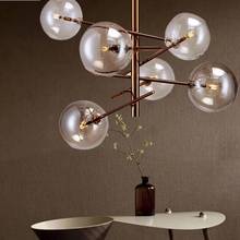 Europe Modern Creative Glass Pendant Light magic beans Glass Bubbles Study Livingroom Restaurant Cafe Decoration Lamp 2024 - buy cheap