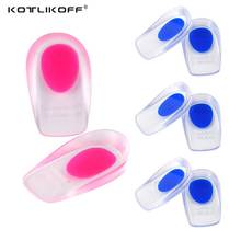 Silicone Gel Heel Cups Shock Cushion Height Increase Insole for Shoes Inserts for Plantar Fasciitis Bone Spur & Achilles Pain 2024 - buy cheap