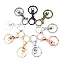 5pcs/lots 30mm Key Ring Long 70mm Popular Classic 9 Colors Lobster Clasp Key Hook Chain Jewelry Making For Keychain 2024 - buy cheap