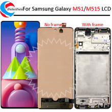 Tela lcd, 6.7 ", para samsung m51, com painel de toque, montagem, digitalizador para samsung m515, m515f, m515f, dsn 2024 - compre barato