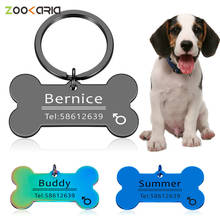 Personalized Pet Cat Dog ID Tag Collar Accessories Custom Engraved Necklace Chain Charm Supplies for Dog Tag Name Productss 2024 - buy cheap