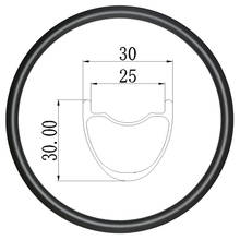Бескамерный углеродный обод для велосипеда, 700C 30 мм, ширина 29 дюймов 30 мм глубина, дисковый тормоз, колеса для велосипеда, 20 24 28 32 отверстия 2024 - купить недорого