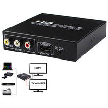 Convertidor HDMI a AV RCA 1080P, divisor para PS4, Apple TV, DVD STB (salida HDMI y RCA simultáneamente) 2024 - compra barato