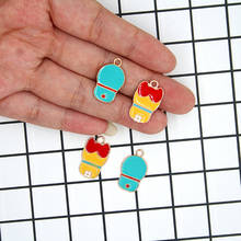 20pcs 19x23mm Cute Cartoon Enamel Japanese Anime Pendant Charms Brooch for fashion jewelry earring pendant making findings XL884 2024 - buy cheap