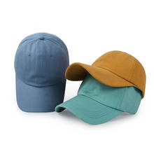 Boné de beisebol de algodão masculino feminino cor sólida chapéu casual estilo unisex hip hop chapéus ao ar livre ajustável chapéu de sol outono 2024 - compre barato