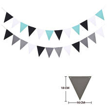 3 estilos 4 m cinza preto branco bandeiras bunting banner dia dos namorados/festa de aniversário bandeiras pendurar guirlanda decoração suprimentos 2024 - compre barato