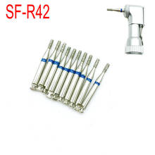 10Pcs/box Dental Diamond Burs RA Diamond Burs For 2.35mm Shank Low Speed Handpieces Polisher  SF-R42 2024 - buy cheap