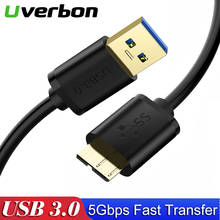 USB 3,0 type A к Micro B кабель для передачи данных для внешнего жесткого диска HDD samsung S5 Note3 5Gpbs Высокоскоростной USB 3,0 HDD кабель для передачи данных 2024 - купить недорого