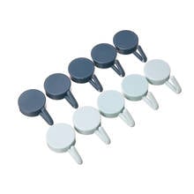 10Pcs Multifuntional Self Adhesive Wall Mount Hooks For Kitchen Bathroom Keys Towel Clothes Storage hanger Storage Hook 2024 - buy cheap