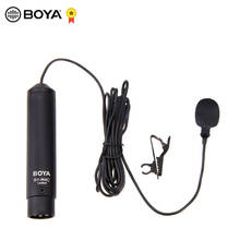 Профессиональный кардиоидный петличный микрофон BOYA XLR с креплением, осветительная деталь для видеокамер Sony, Canon, Panasonic, записывающее устройс... 2024 - купить недорого