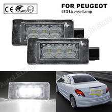 2PCS Canbus No Error LED License Number Plate Light For Peugeot 207 308 2008 208 For Citroen C5 C4 OEM#:9682403680 2024 - buy cheap