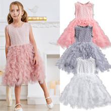 Vestidos Elegantes para niñas, ropa informal de encaje, vestido de princesa para fiesta, ropa infantil 2024 - compra barato