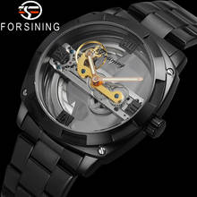 FORSINING Automatic Mechanical Men Wristwatch Military Sport Male Clock Top Brand Luxury Transparent Skeleton Man Watch 9418A 2024 - buy cheap