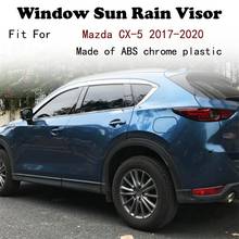 ABS Chrome plastic Window Visor Vent Shades Sun Rain Guard car accessories For Mazda CX-5 2017-2020 2024 - buy cheap