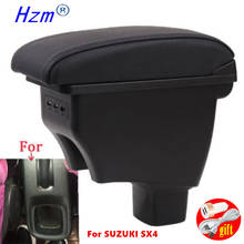 Arm Rest For Suzuki Sx4 2007-2013 Center Centre Console Storage Box Armrest 2008 2009 2010 2011 2012 Interior USB LED 2024 - buy cheap