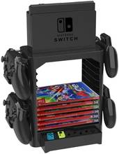 NS Nintend Switch Multi-Function Game Card Storage Bracket Tower Holder Stand Shelf Controller Disk Stand For Nintendo Switch 2024 - buy cheap