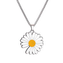 korean fashion Golden white Daisy flower Pendant Necklace Simple necklace for Women female girls Jewelry fashion Trend Charm 2024 - buy cheap