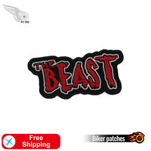 The Beast Embroidery Patches for Clothes Biker Motorcycle Vests Applique Chest Size Iron on Badges Customized Free Shipping 2024 - buy cheap