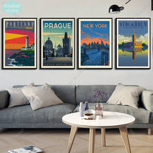 Hd Print Canvas Art Painting New York Netherlands Amsterdam London Vintage Travel Cities Landscape Posters Wall Art Picture 2024 - buy cheap
