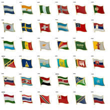 Pin de bandera para Laple, broche con insignia de Noruega, Bélgica, Hungría, Francia, Mali, EE. UU., Mongolia, Albania, Marruecos, Sudáfrica 2024 - compra barato