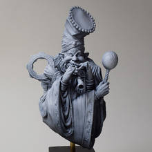 1/10 Scale Wizard Unpainted Resin Bust Building Kit 2024 - buy cheap