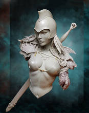 1/10 Resin Model Building Kit Bust  Warrior (With Base) 2024 - buy cheap