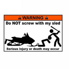 Do Not Screw Vinyl Car Decal Sticker Snowmobile Sled Funny Arctic  Skidoo for Motorcycle Car Body Window Bumper Decal KK13*12cm 2024 - buy cheap