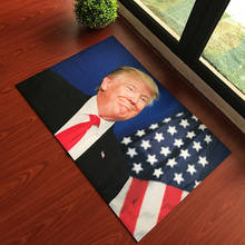 Tapetes personalizados impressos engraçados para a porta da frente do corredor o presidente americano donald trump decoração interior tapete antiderrapante 2024 - compre barato