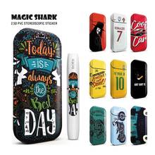 Magic Shark PVC 2019 Fashion Totoro Motorcycle Skull V-Vendetta Tiger Print Car Sticker Skin Case Flim for IQOS 2.4 Plus 2024 - buy cheap